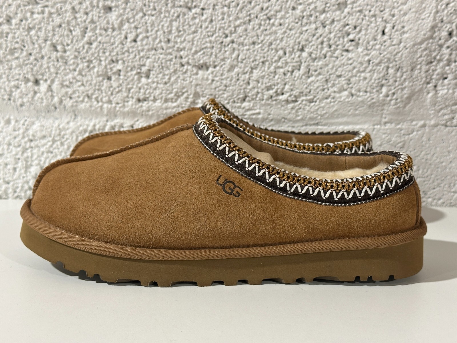 NEW UGG Brand Braid Tasman Slippers 5955 Chestnut Women’s Sz 5-12