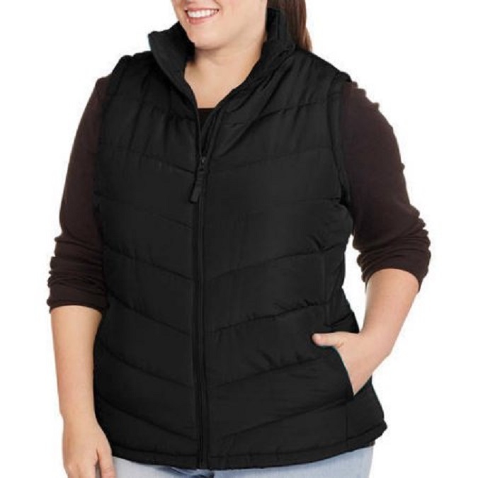 Fresh New York Women’s Black Puffer Vest Size 8-10 Medium