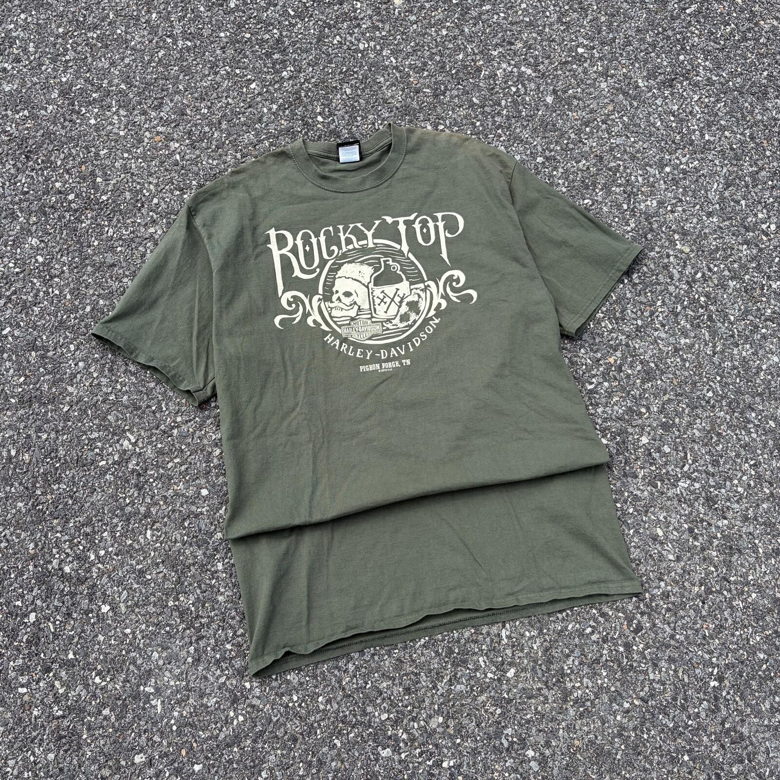 Harley-Davidson Rocky Top Graphic T-Shirt Olive Green Tall X