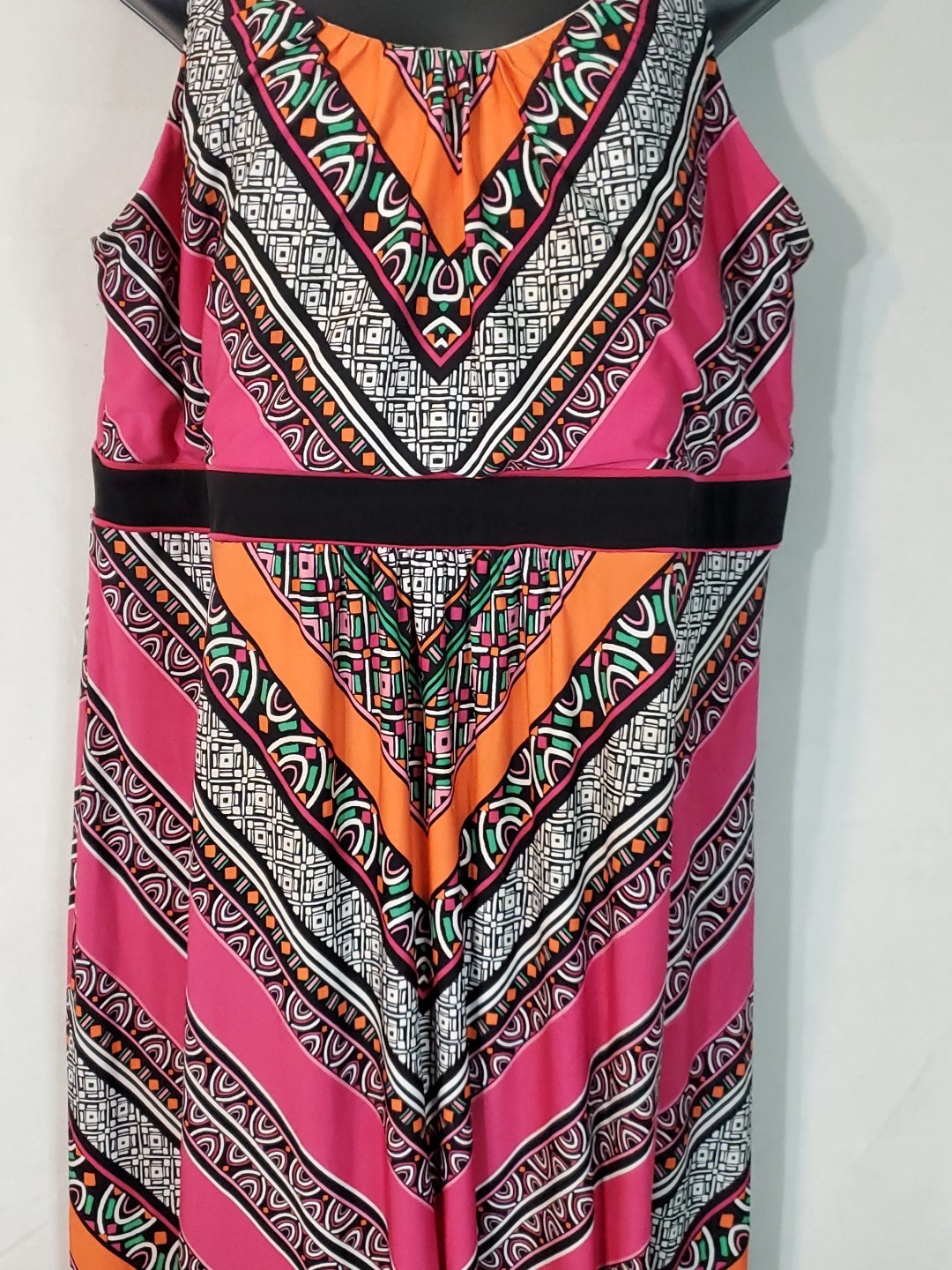 Catherines women dress size 14/16W sleeveless stretch tank maxi dress