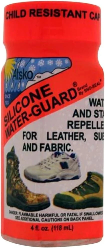 Atsko Silicone Water-Guard Stain Repellent Leather Suede Fabric With Dauber 4 Oz