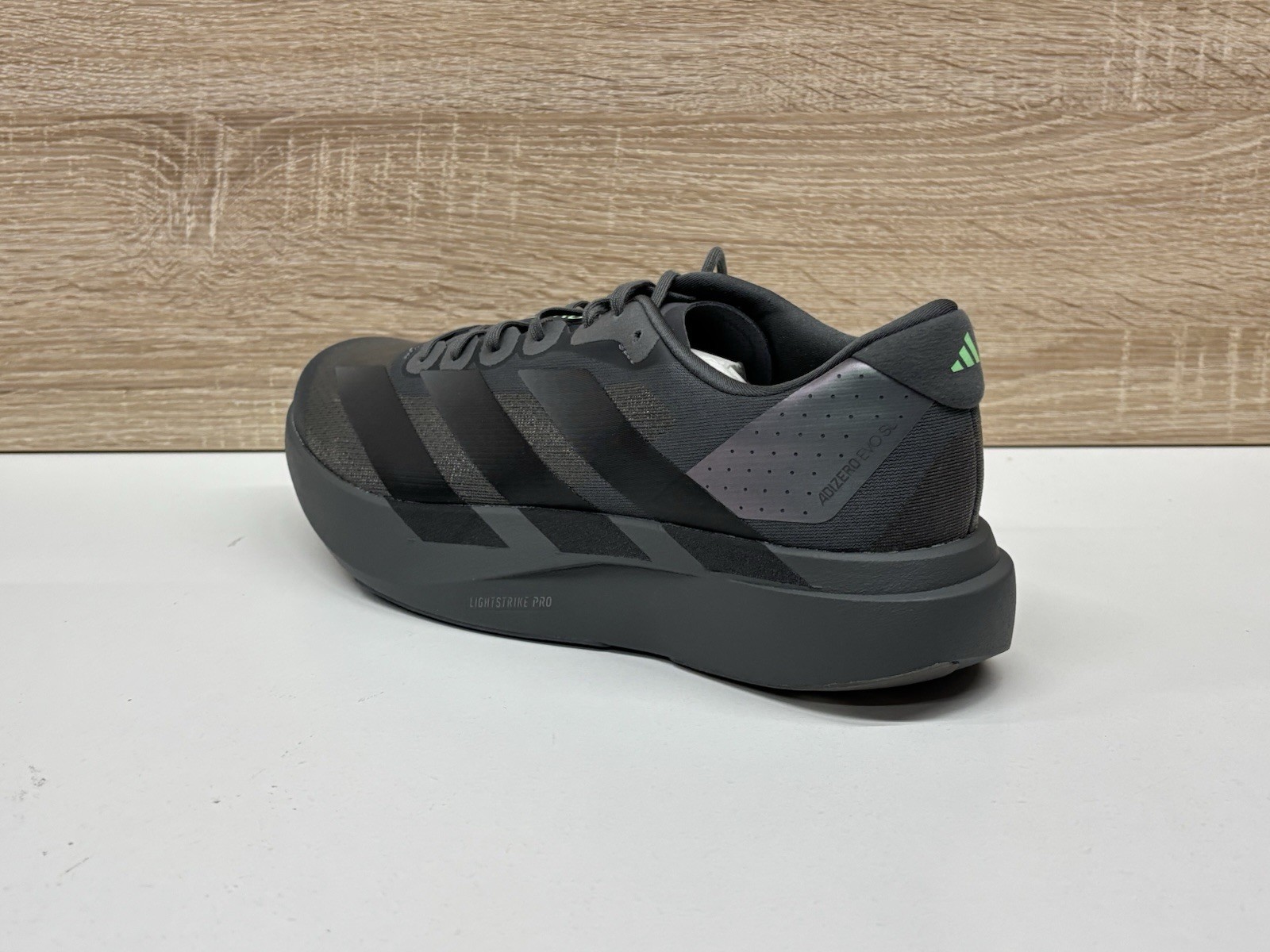 Adidas Adizero Evo SL “Grey Five” Black Lime Size-10.5 Mens (KJ1364) New
