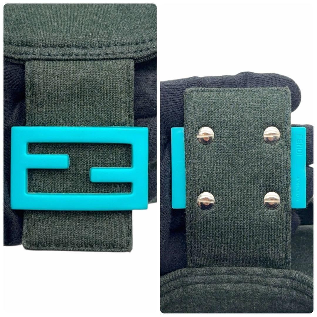 FENDI Bag: Mamma Baguette Green Wool Cotton W26H18D9cm w/o accessories;