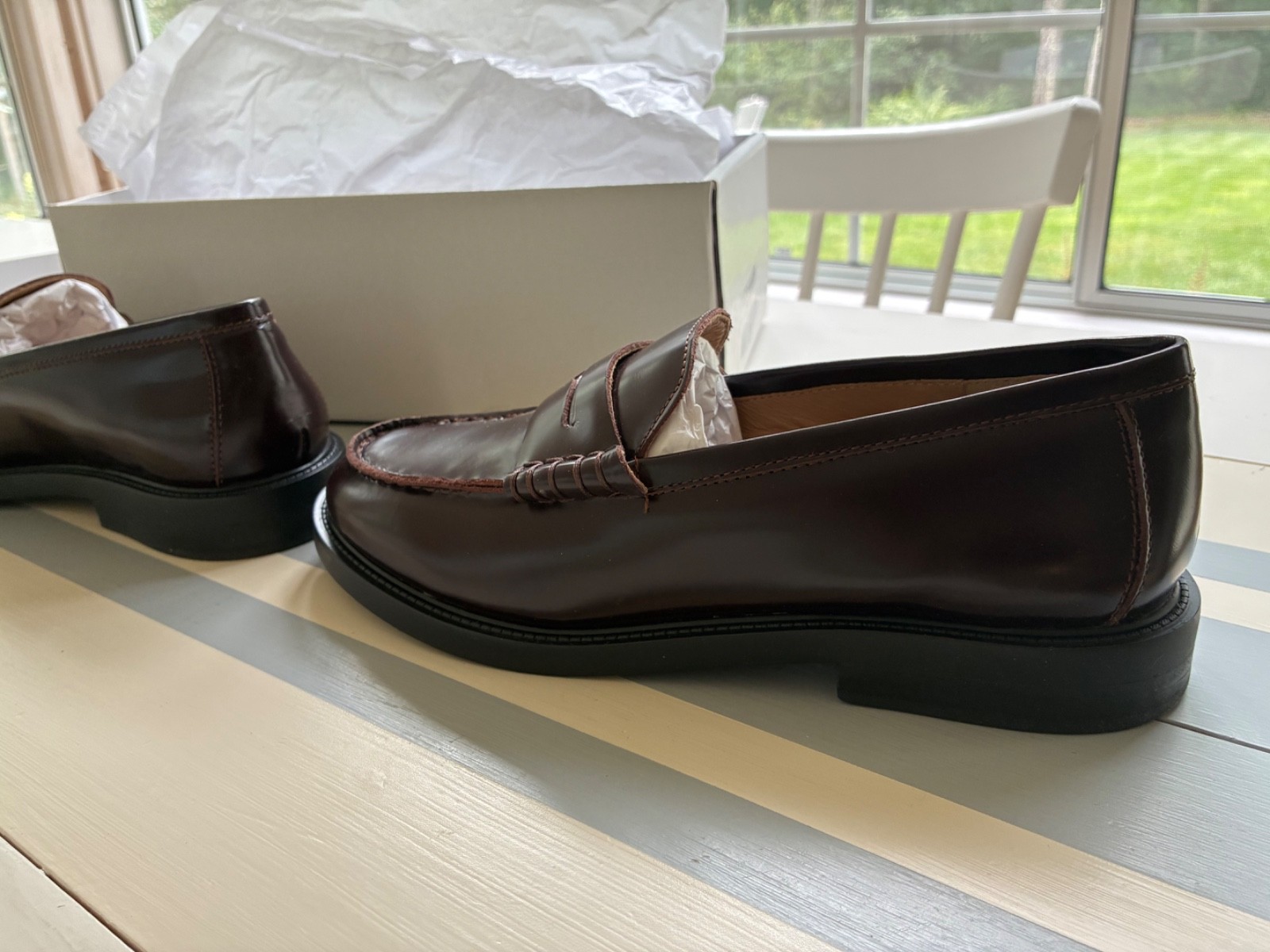 Steve Madden womens loafers, Madison Burgundy size 9 never worn, still in box
