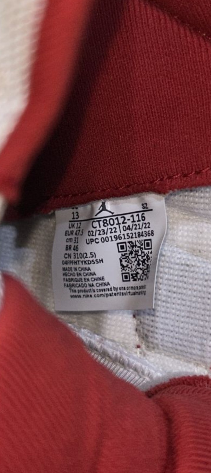 Nike Air Jordan 11 Retro Cherry Red White 2022 CT8012-116 Men’s Size 13 Clean