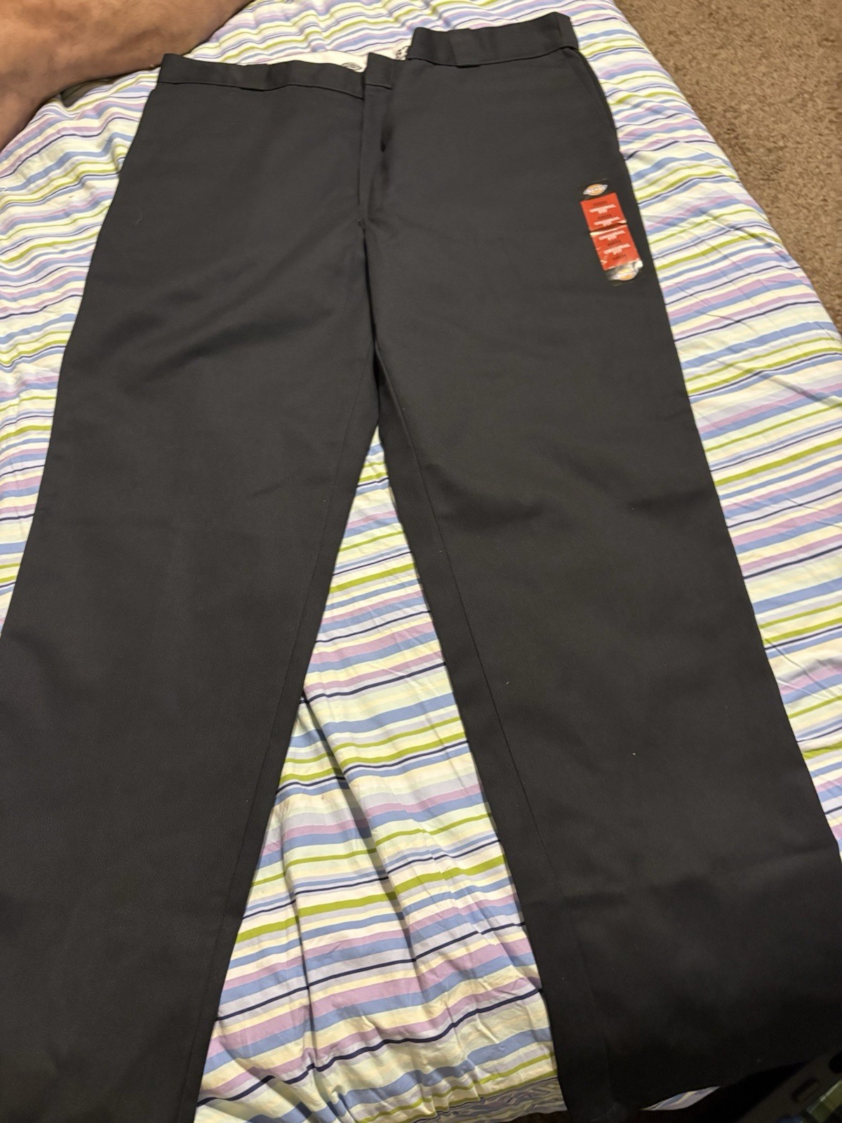 Dickies 874 Original Fit Work Pants Black Twill Cotton/Poly Men’s 44×34 (6-156)