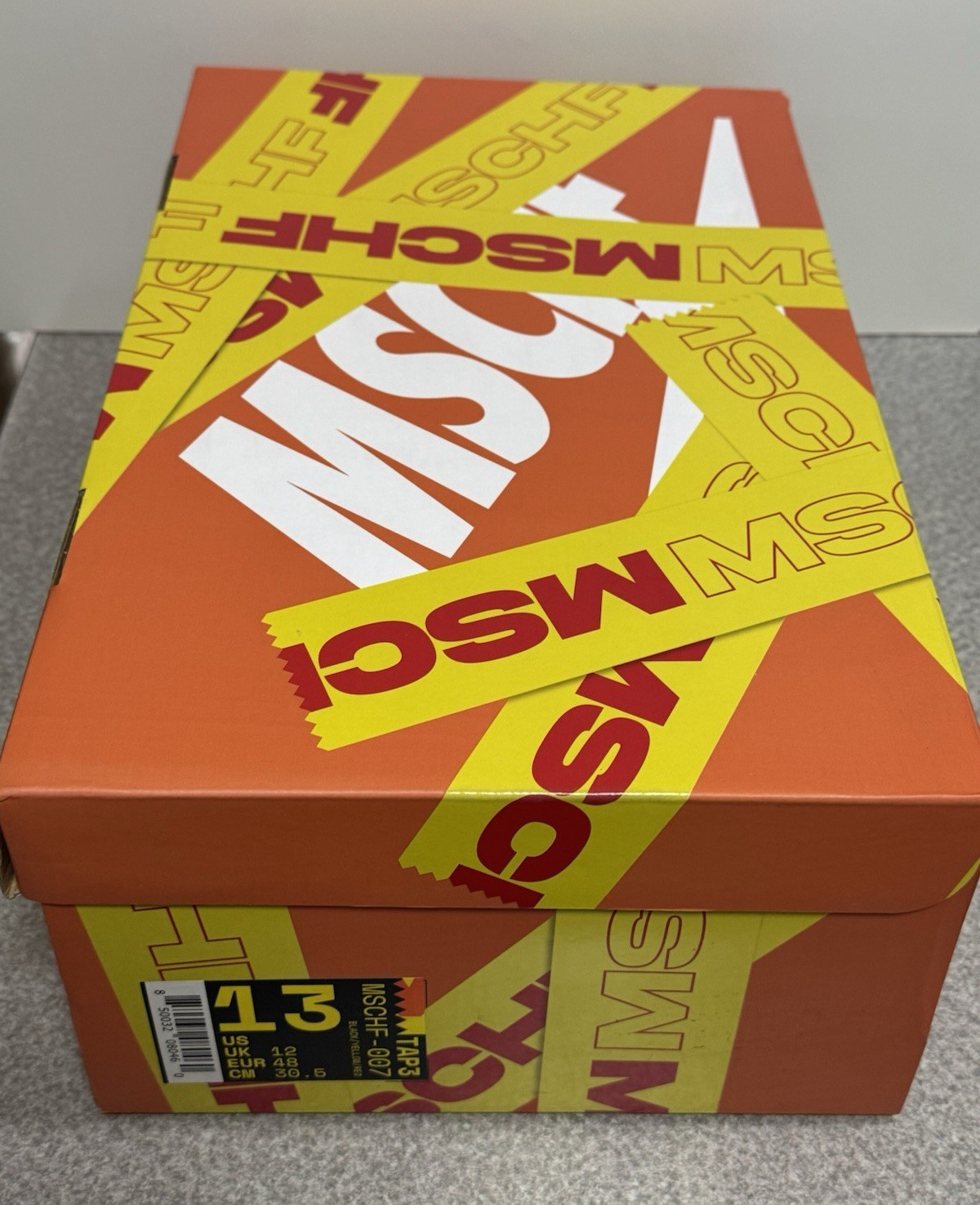 Size 13 – MSCHF X TAP3 Shoes Black Yellow MSCHF-007 NEW