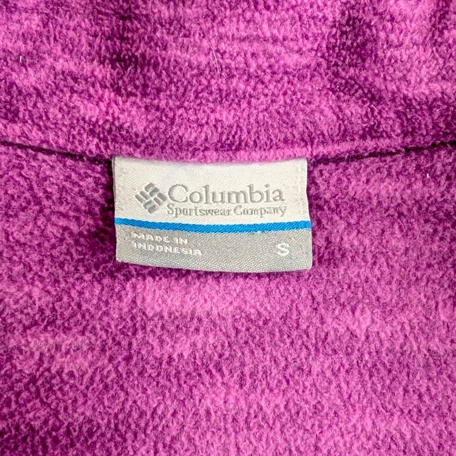 Columbia Women’s Fast Trek II Small Fleece Jacket Purple Pink Full Zip Pockets