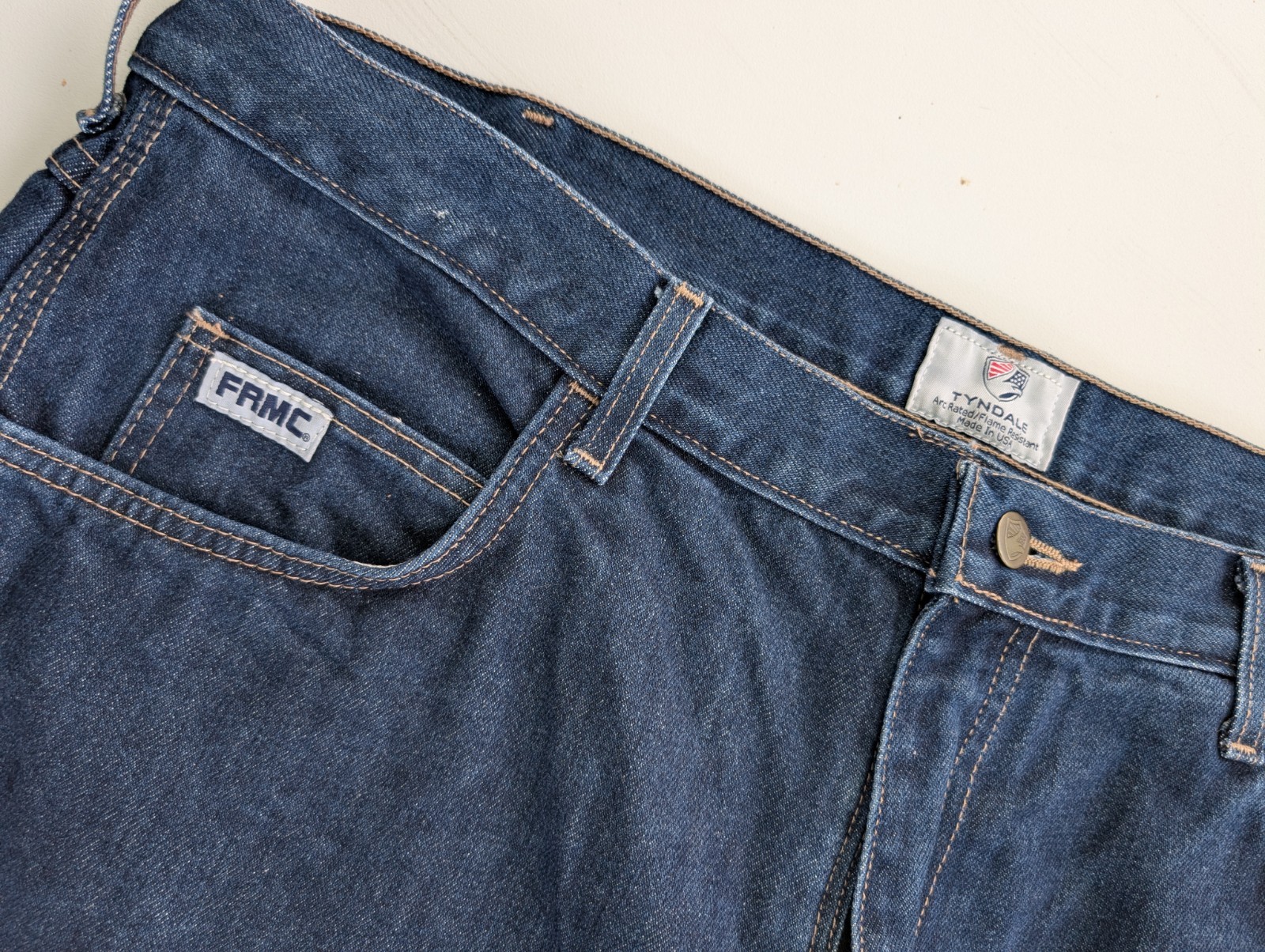 Tyndale F290T Broken-In Relaxed FR Jeans 40 x 28 CAT 2 NFPA 2112 USA Fire