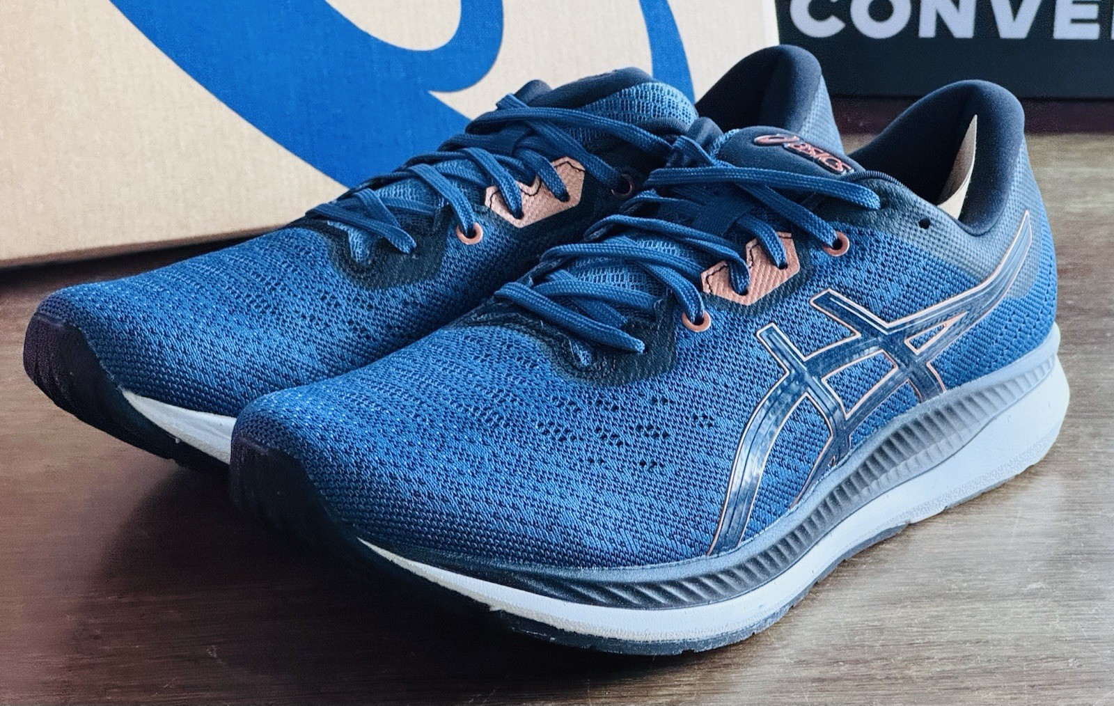 Men’s Size 12 ASICS Ezeride Grand Shark Pure Bronze 1011B788-400 NIB