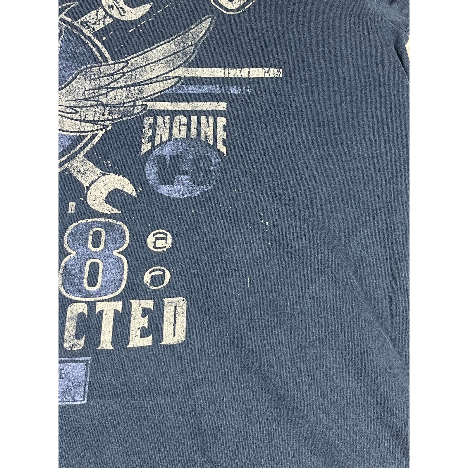 New York Customs 1978 Fuel Injected Engine Tee Navy