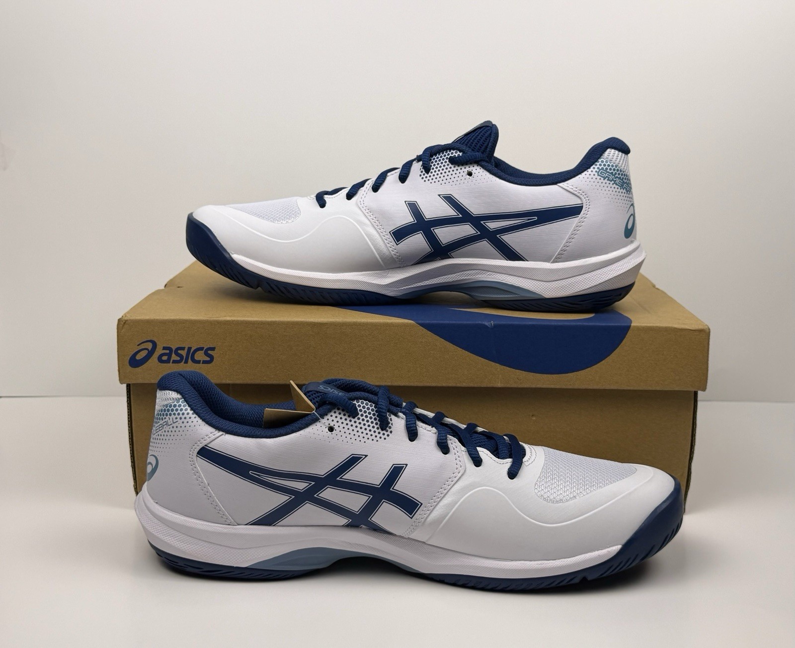 ASICS Game FF Pickleball Men’s Size 11 White/Twilight Blue 1041A488-101