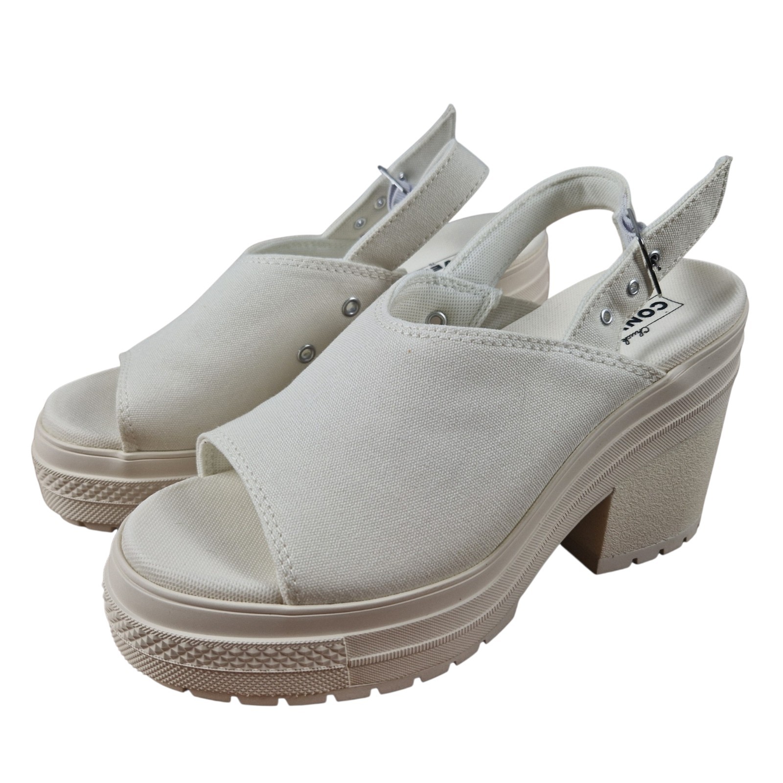 Converse Chuck 70 De Luxe Heel Mule Platform Size 36.5 37 38 39 White A13796C New DS