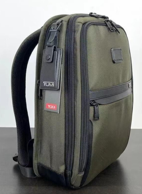 Tumi Alpha 3 Backpack Slim solutions Business Sports Nylon Green Outlet