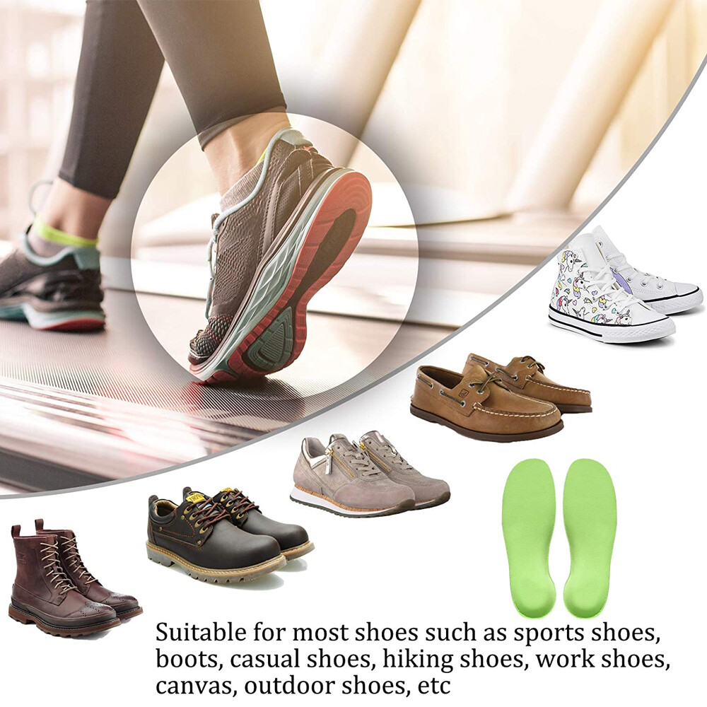 Pair Orthotic Shoe Insoles Inserts Flat Feet High Arch Support Plantar Fasciitis
