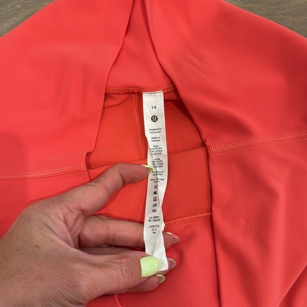 LULULEMON Pale Raspberry Align High-Rise Pant 25″ Active Yoga Leggings Size 14