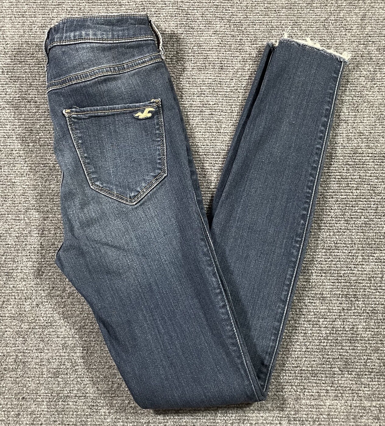 Hollister Ultra High Rise Jean Legging Dark Wash Womens 1R