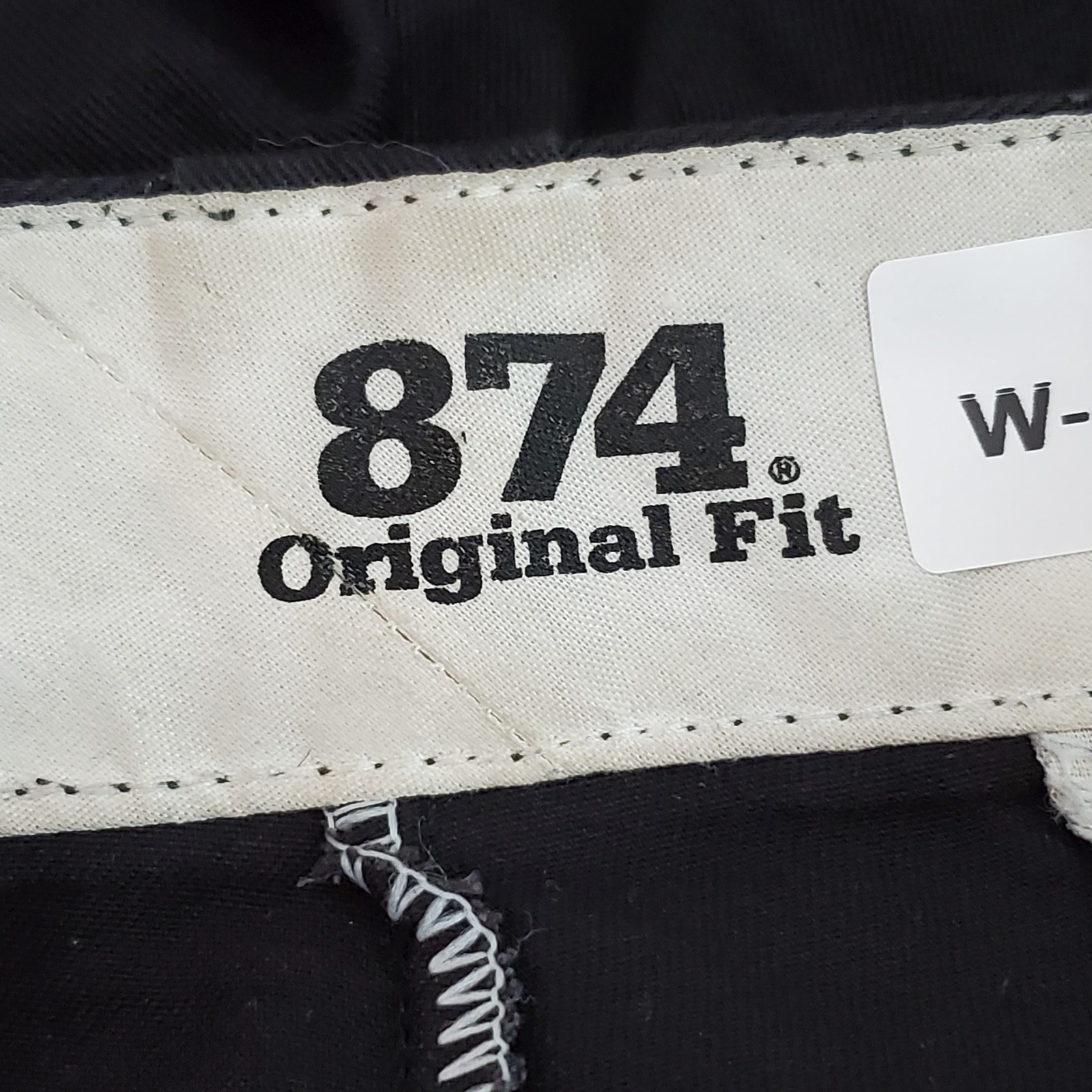 Dickies Men Pants 34X32 Black Khakis Twill 874 Work Pants Logo Original Fit