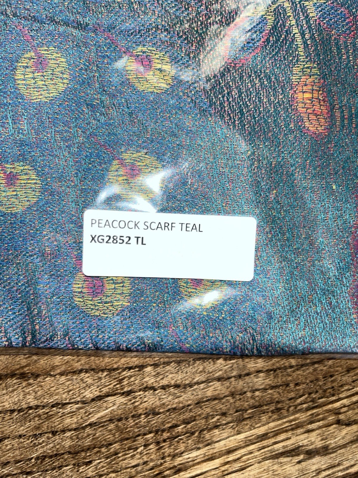 Magic Scarf Peacock teal XG2852TL Pashmina Style Shawls Scarfs Fringe 72”x27”