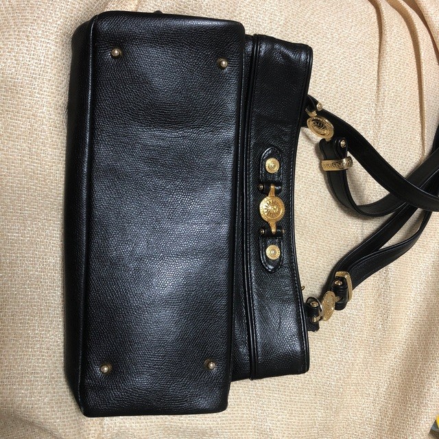 Versace Sunburst Tote Shoulder Bag Size: W:12.6 × H:9.4 in.