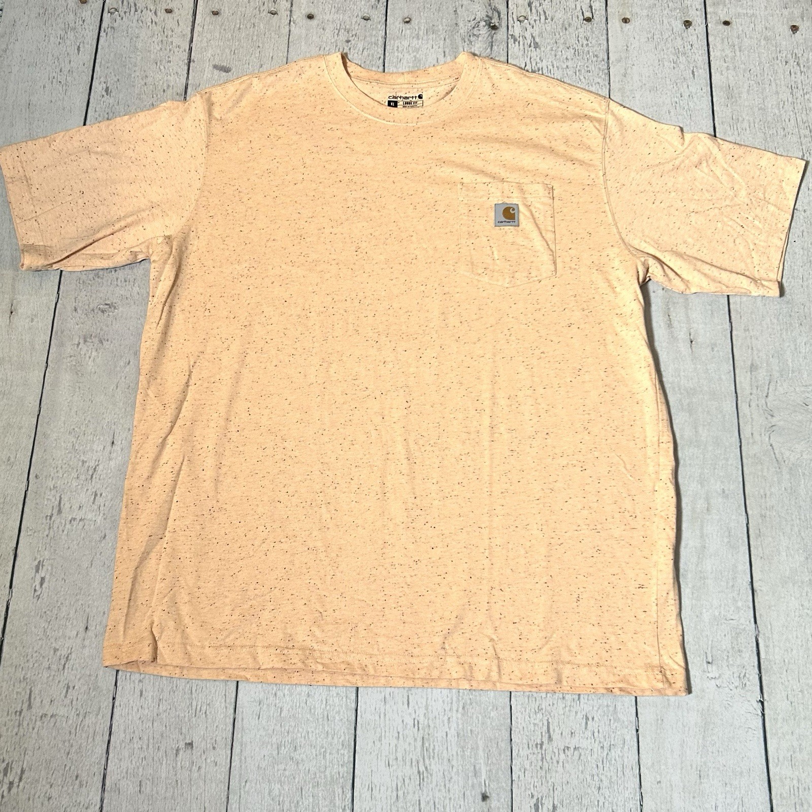 Carhartt Men’s XL Loose Fit Tangerine Speckled Tshirt
