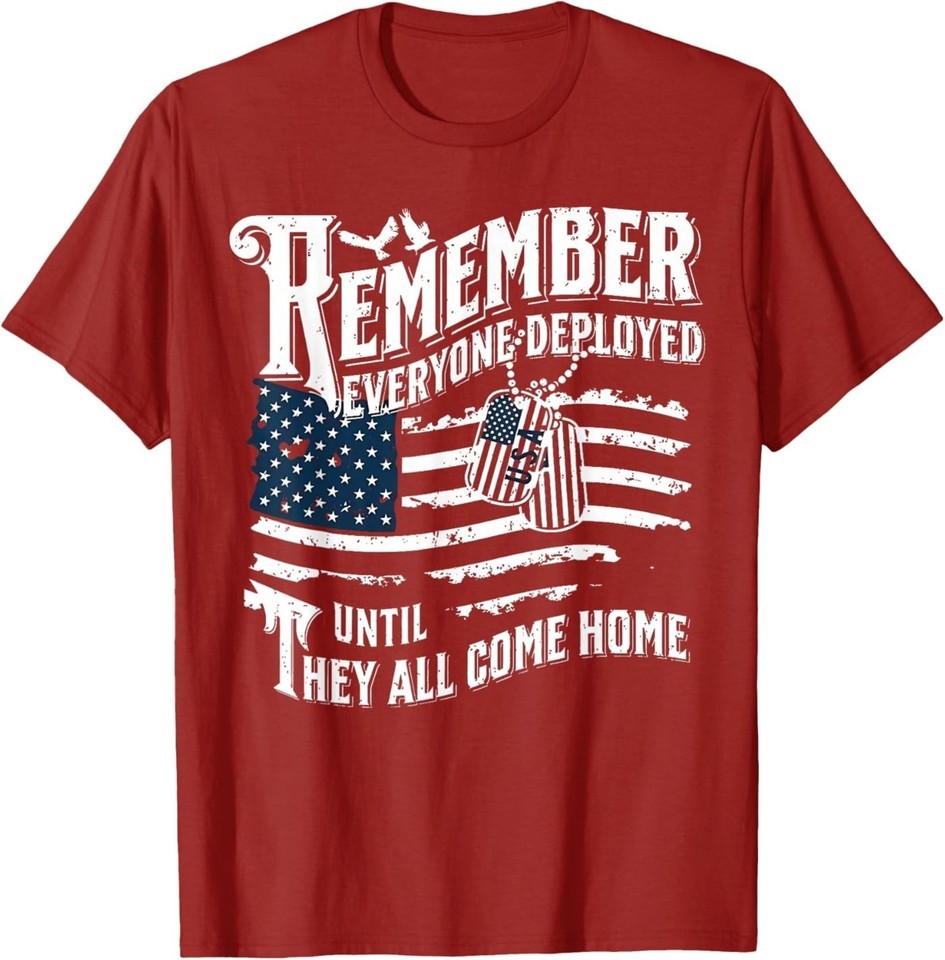 RED Remember Everyone Deployed Red Friday Military Support T-Shirt