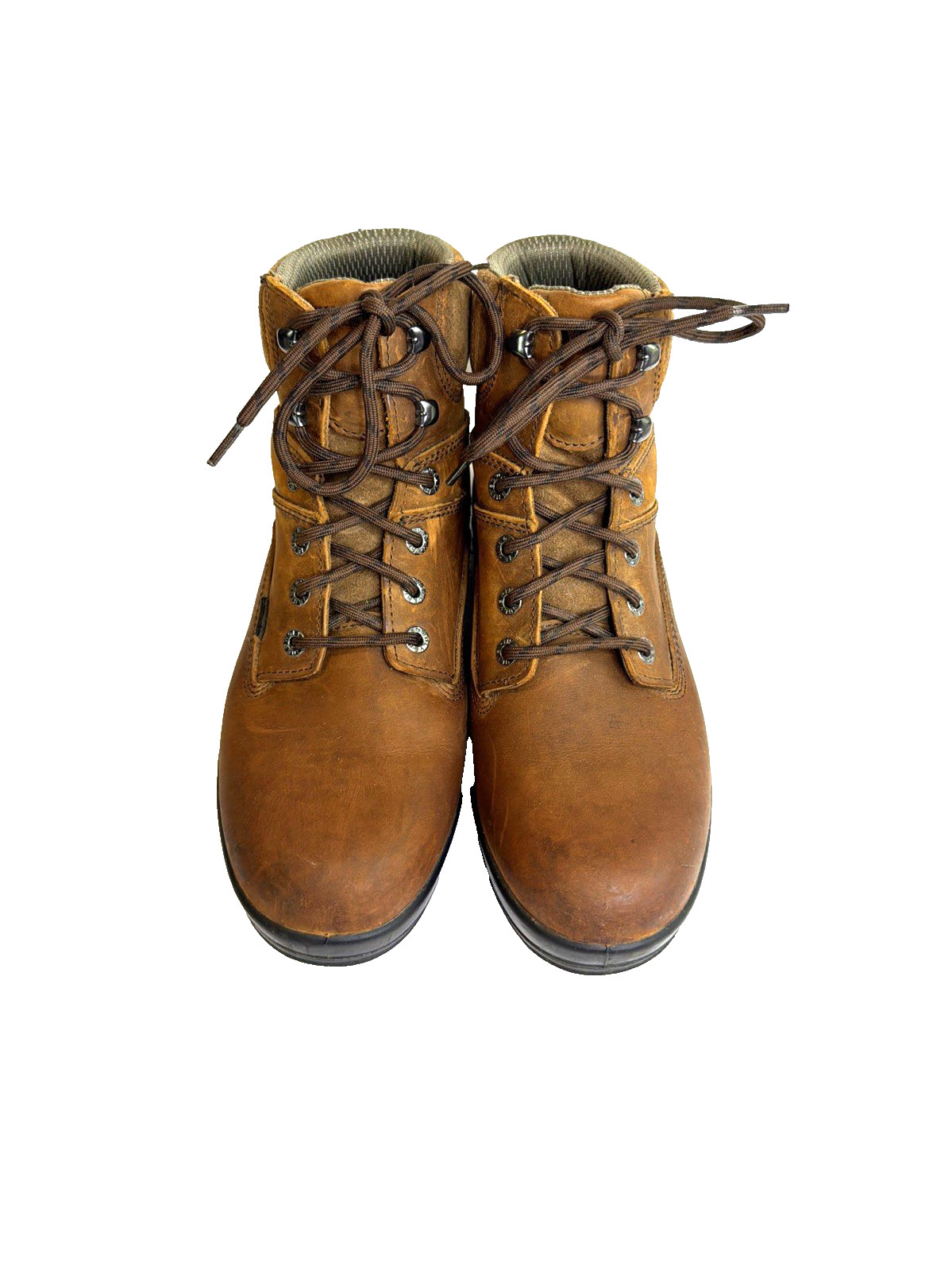 Wolverine Durashocks Slip Resistant Brown Leather 6” Boots Men Size 11 EW W02038
