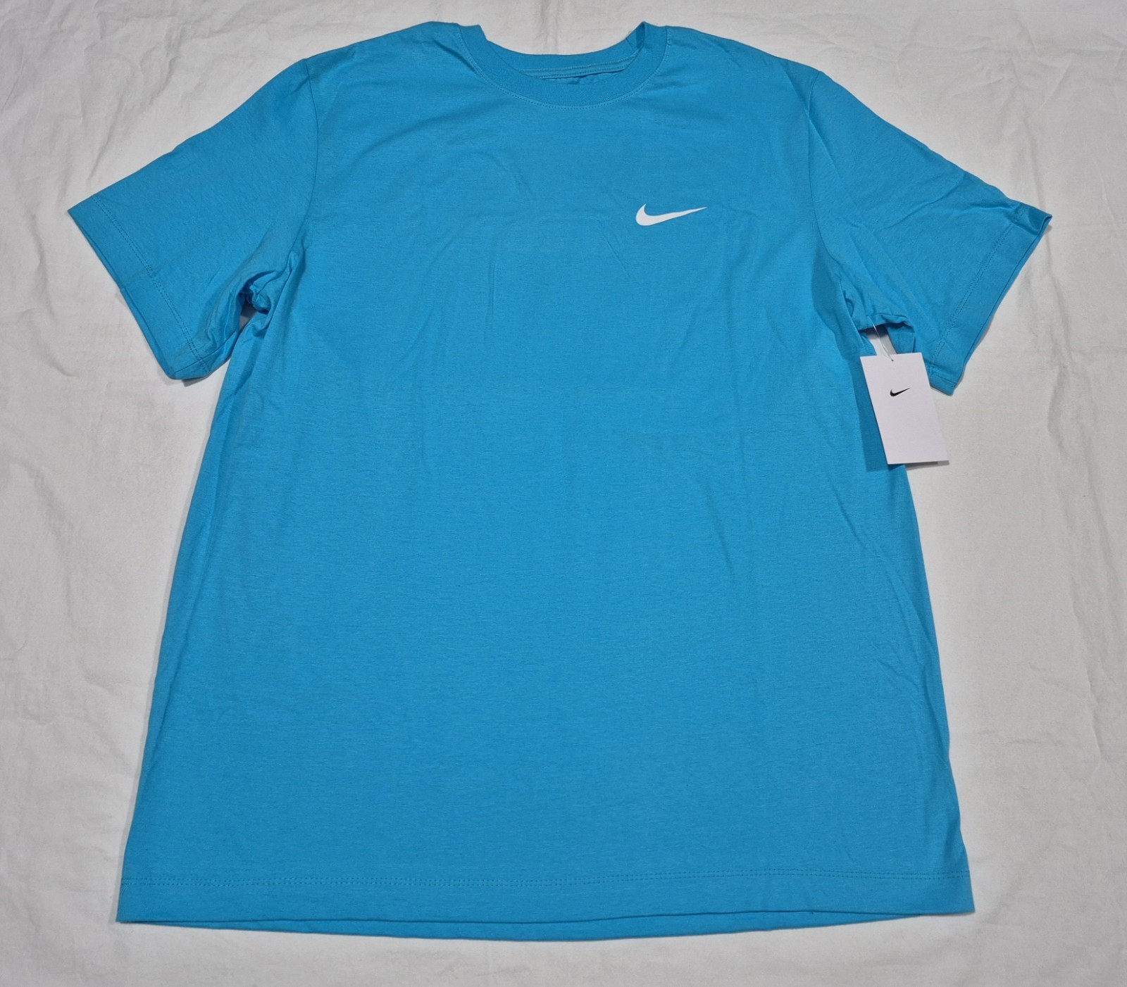 The Nike Mens Sports Casual Cotton Comfy Blue Short Sleeve Summer Tee