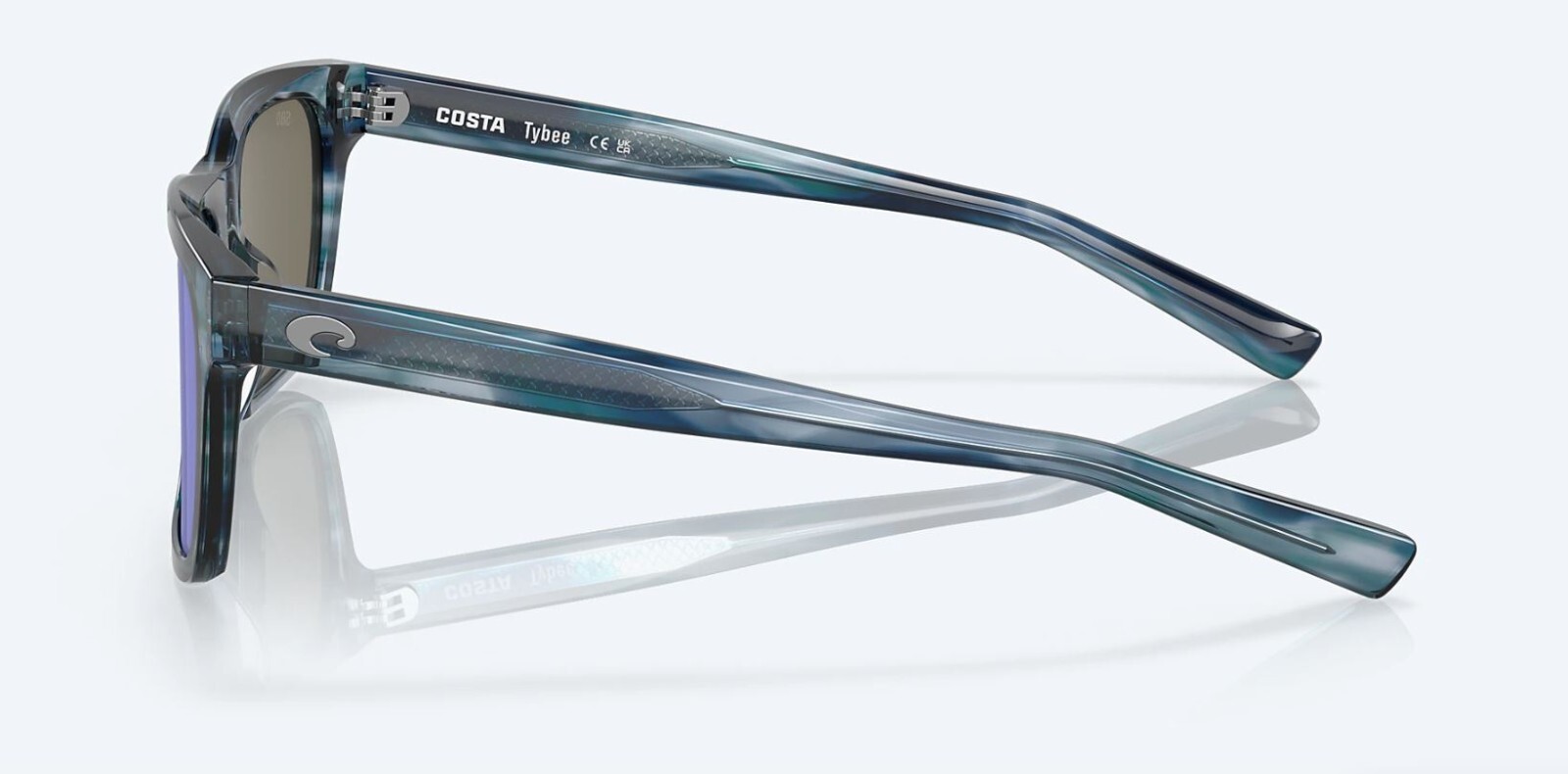 Costa Del Mar Tybee Ocean Currents / Blue Mirror Polarized Glass 580G – NEW