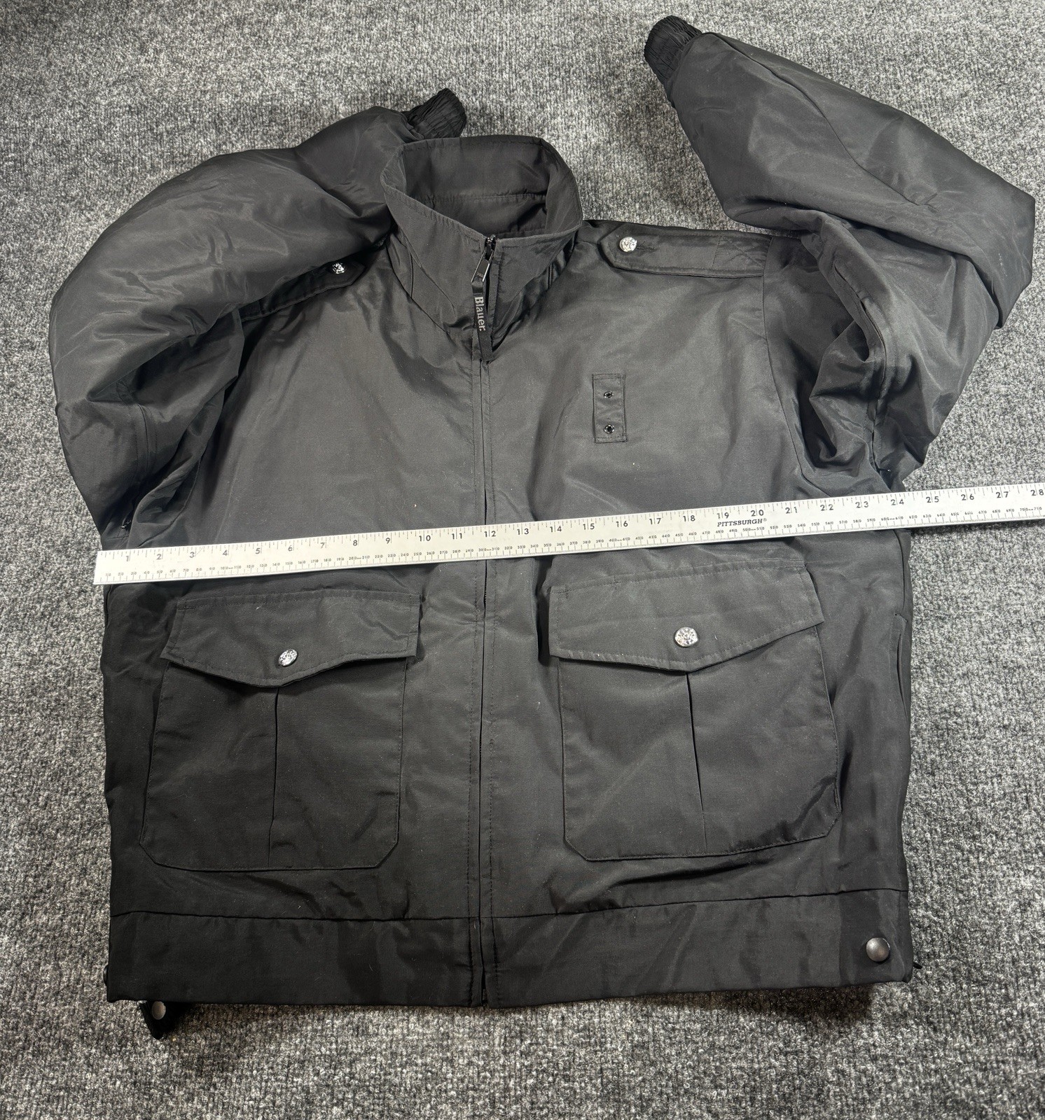 Blauer Men’s B.Dry 3-Season Jacket Men’s Size Large Black Bomber Jacket coat