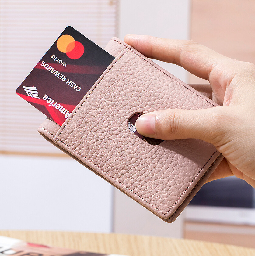 Slim Thin Leather Credit Card ID Mini Wallet Holder Bifold Driver’s License Safe