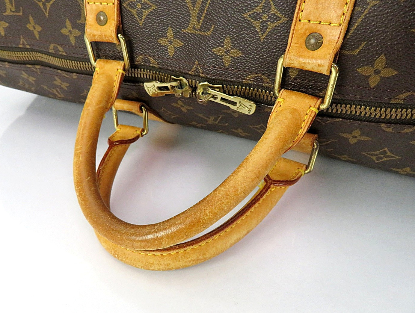 Authentic LOUIS VUITTON Keepall 55 Monogram Canvas Duffel Bag #64532