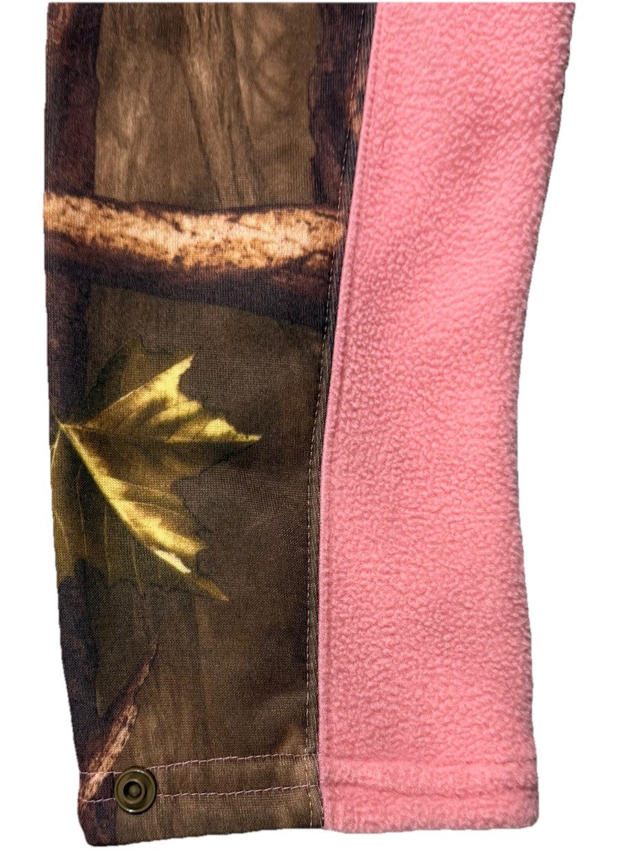 Pink Camo Women’s Fleece 1/4 Zip Small Master Sports Women