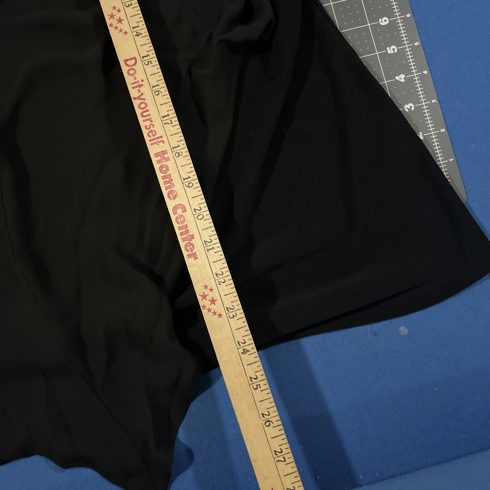 Dennis Basso Top Women’s L Major Black Caviar Crepe Tunic Long Sleeve – New