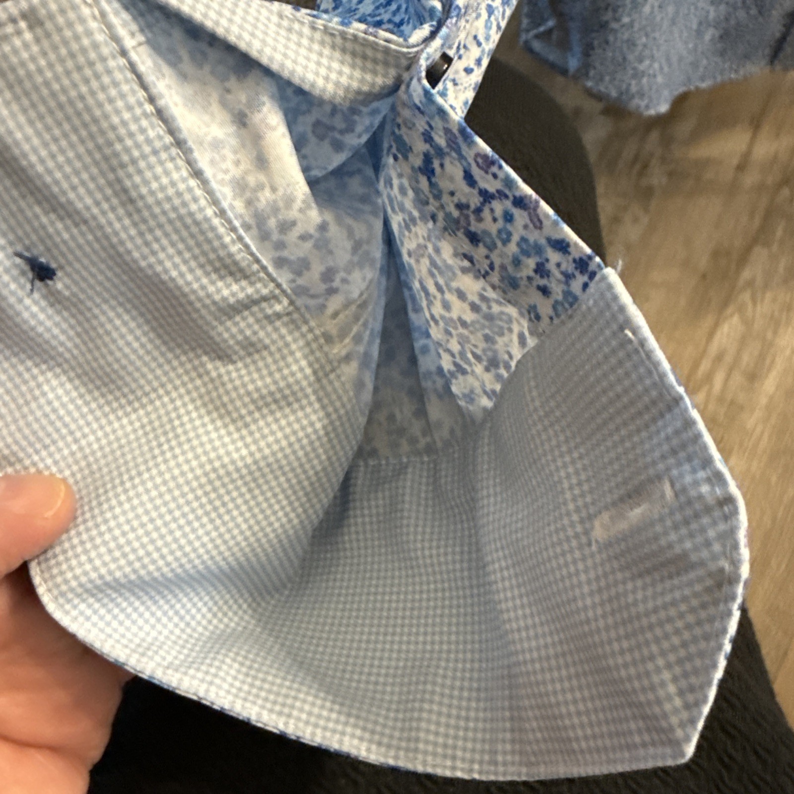 Tallia Blue Tones and White Button Down Shirt-Size Small/ 14-14.5 32/33 Arms
