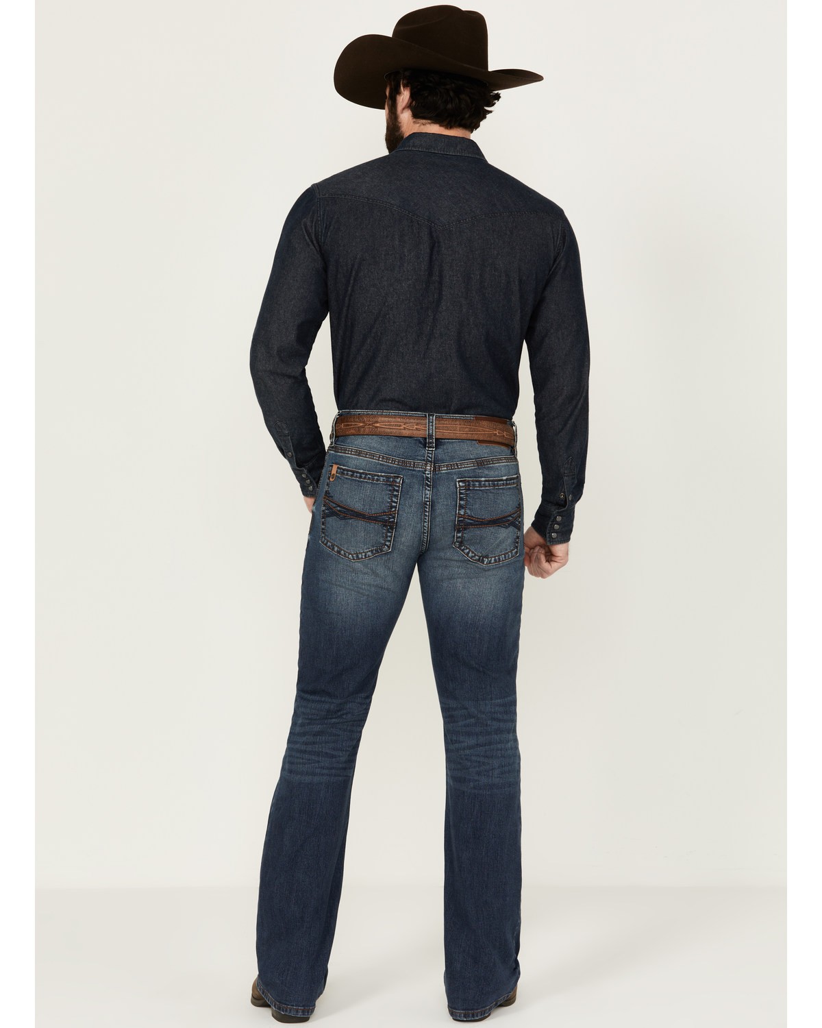 Rank 45 Men’s 45&Reg; Yuma Wash Trigger Slim Bootcut Performance Stretch Denim –