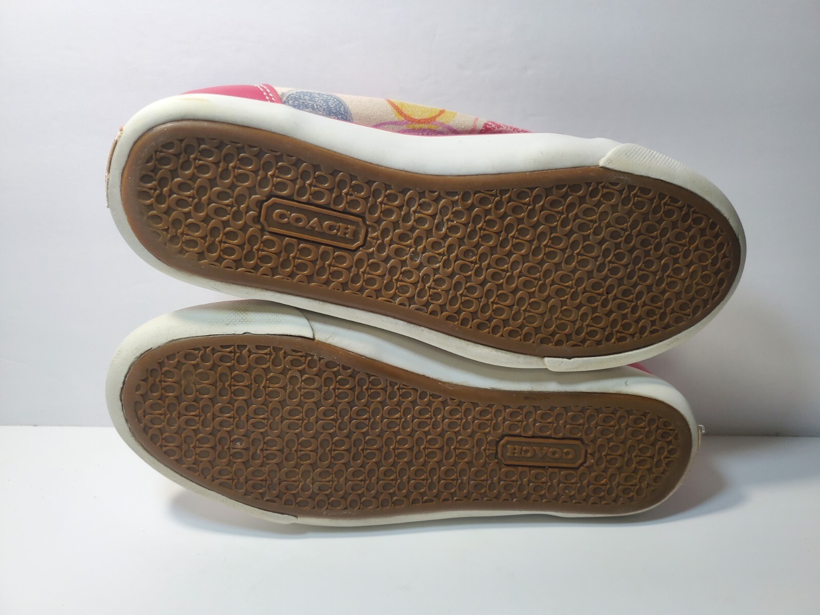 Coach Barrett Multi Dream Pink Multicolor CC Monogram – Size 7.5B
