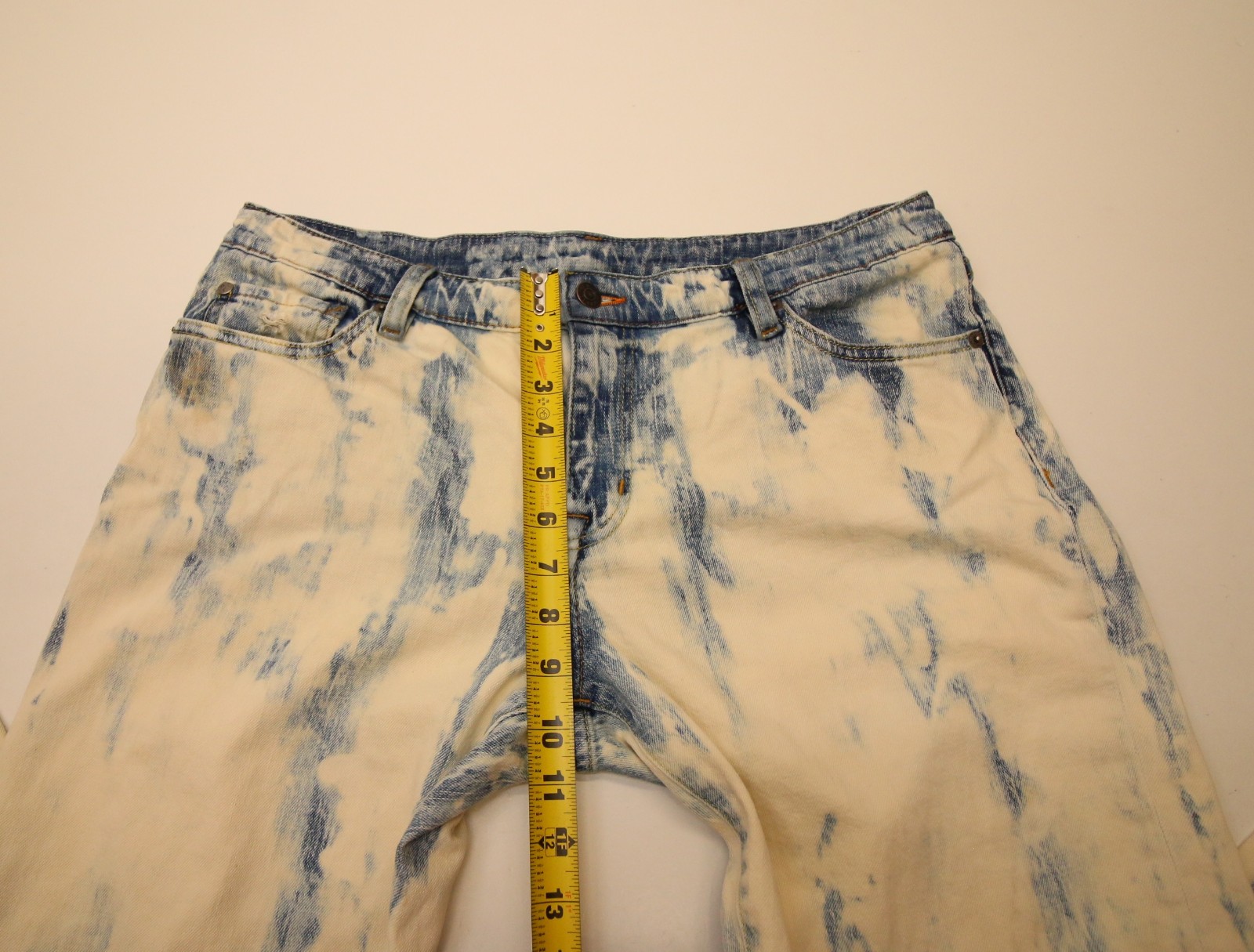 Denim & Supply Ralph Lauren Bleached Skinny Jeans Womens 32 34″Waist STAINS READ