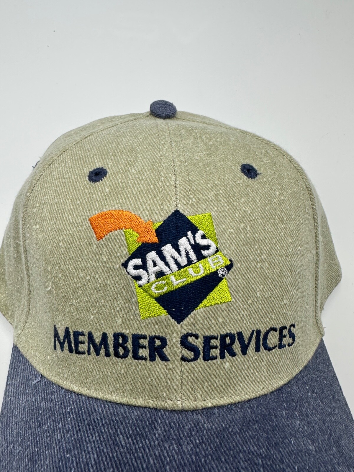 Sam’s Club Member Services Logo Adult Green Adjustable Baseball Cap Hat One Size