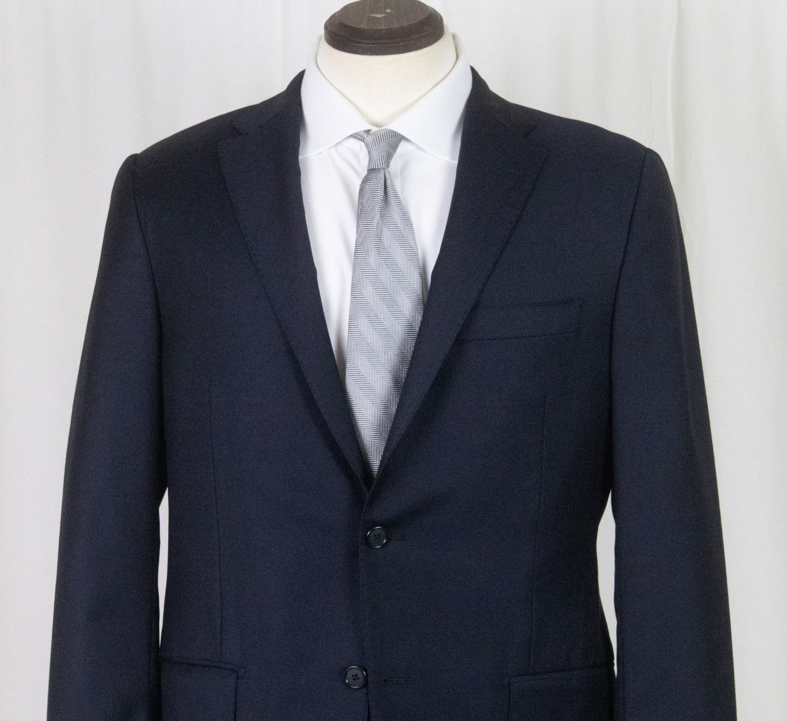 Minty Hickey Freeman Gold Label Loro Piana Super 150’s Navy Jacket Blazer 40 R