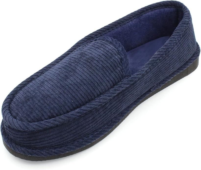 Bright Slippers Men’s Corduroy House Shoes Size 7-13