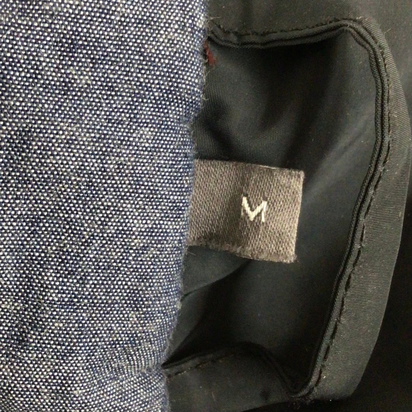 John Rocha Blue Quilted Jacket Size M with Buckle Collar and Zip Closure