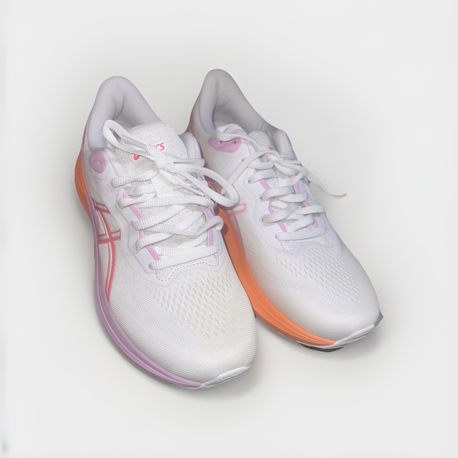 ASICS GT-1000 13 FlyteFoam PureGEL White Coral Reef Women 9.5 Running NIB Shoes
