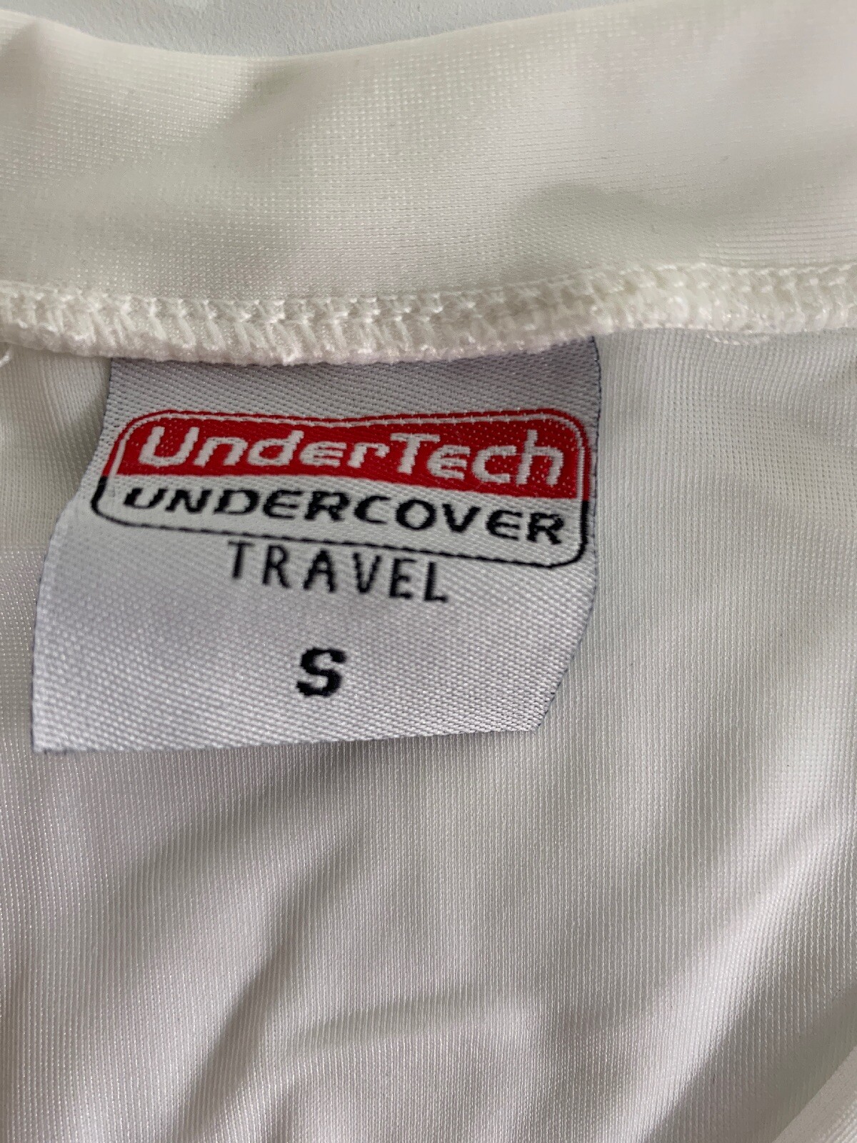Small Compression Concealment V-Neck Travel T-shirt UnderTech Undercover White