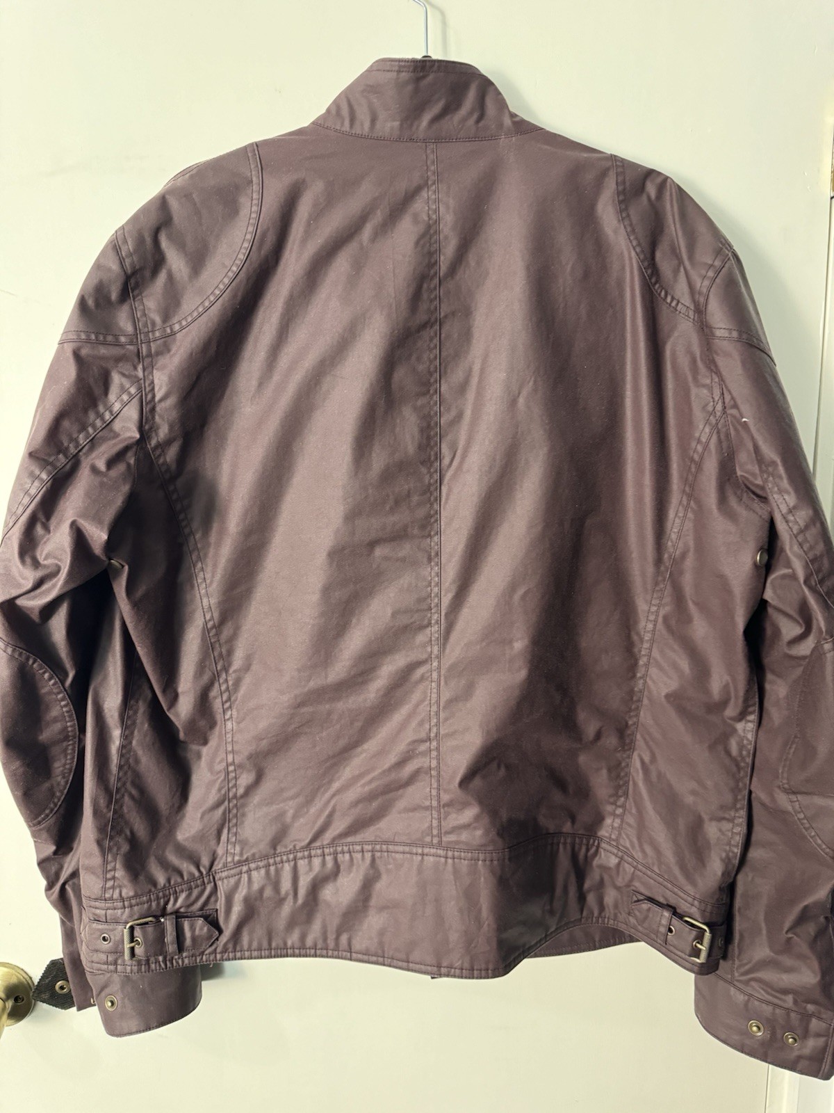 Belstaff Men’s Maroon Racemaster Waxed Cotton Jacket Size 44US