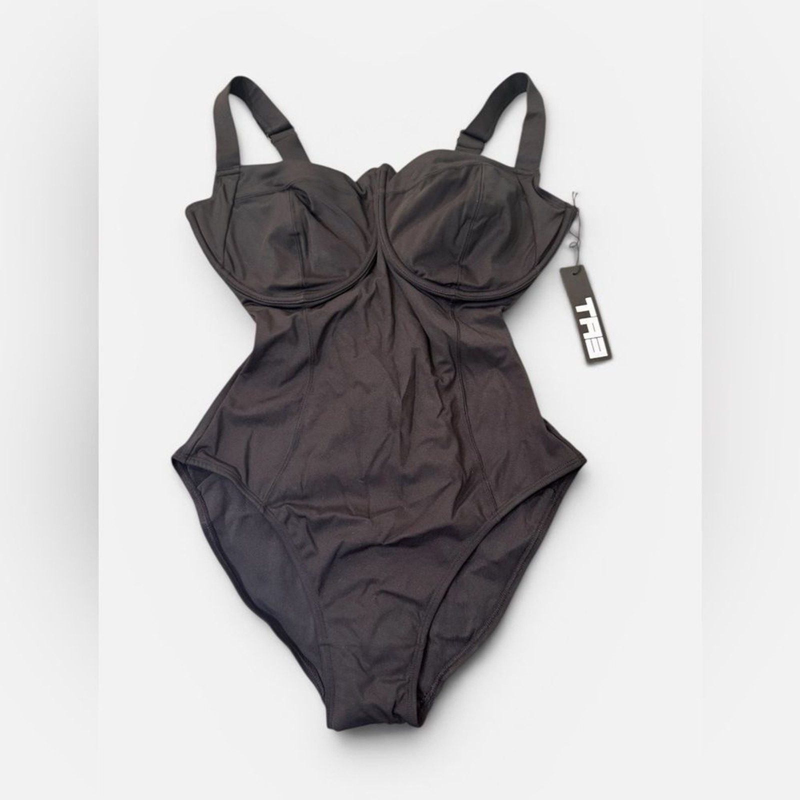 TA3 “Lifty” One Piece Swimsuit – BLACK – XLarge (14/16), Regular torso, H/I cup
