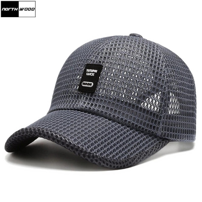 Men’s Breathable Mesh Baseball Cap Summer Outdoor Hat Trucker Cap Gym Fun Gift