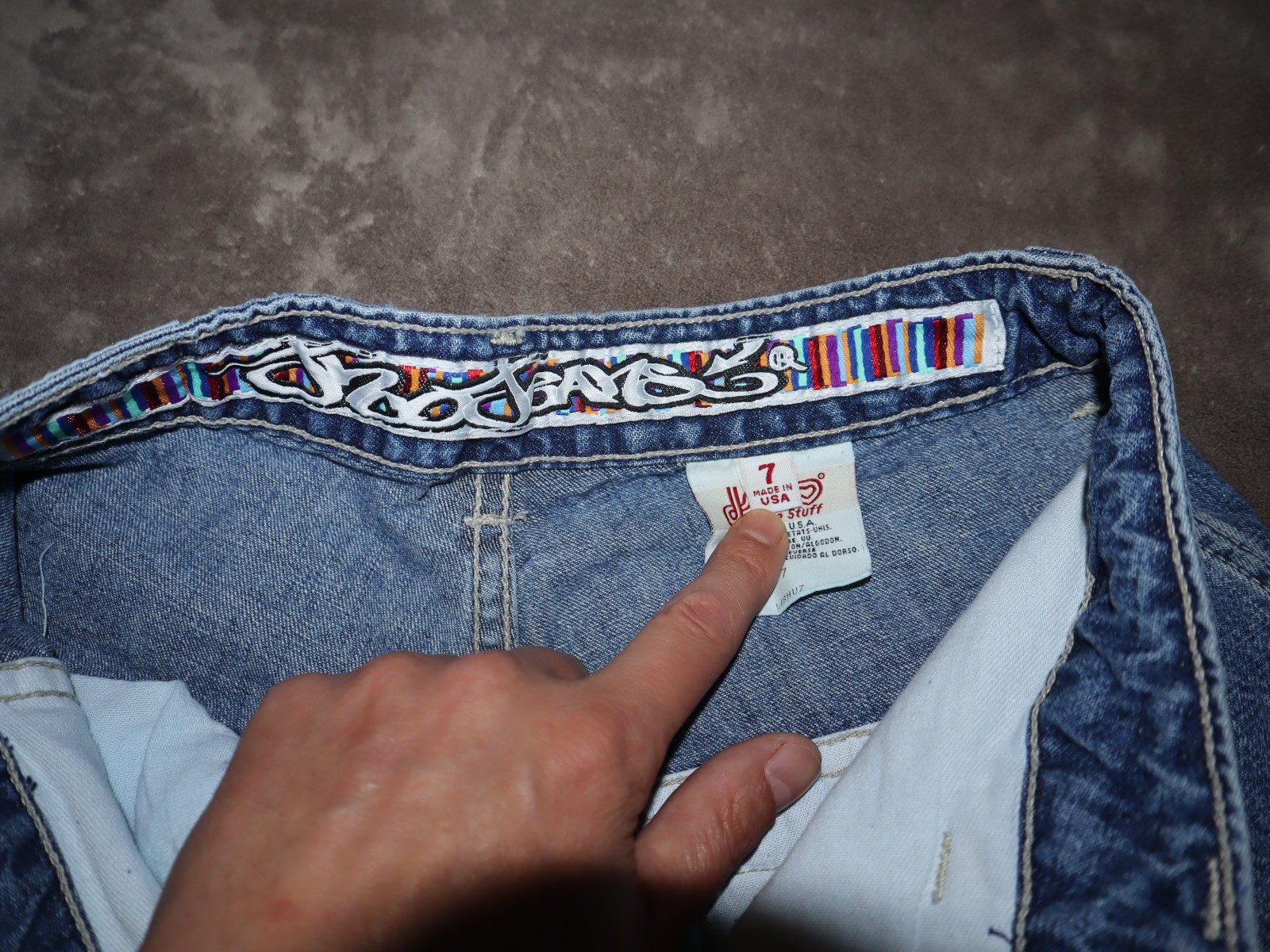 JNCO “GirlyStuff” Lishuz Vintage Jeans Size 7 #1253 – 36″ Leg Opening EXRARE