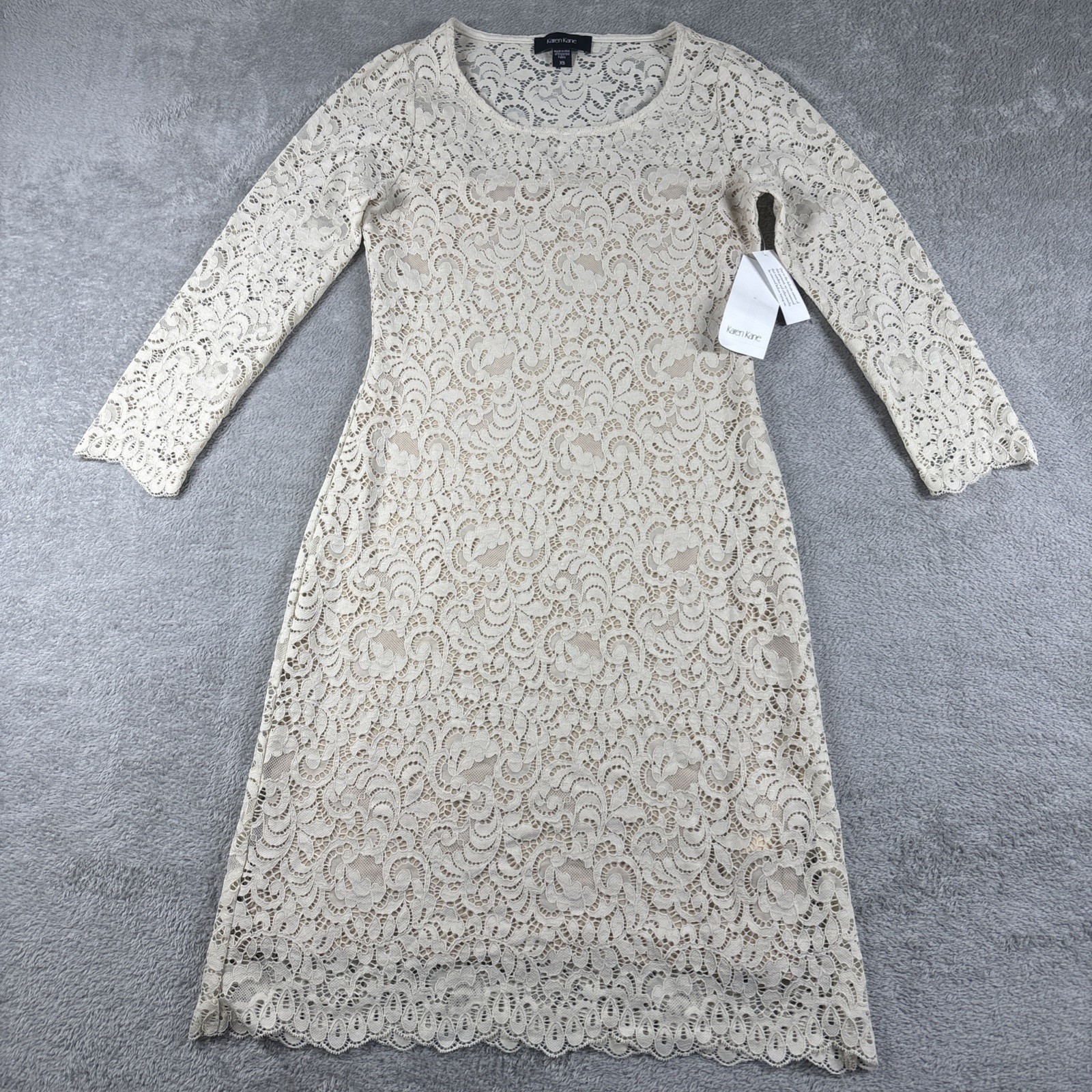 Karen Kane Lace Sheath Dress Women’s 3/4 Sleeve Size XS NWT MSRP: $198