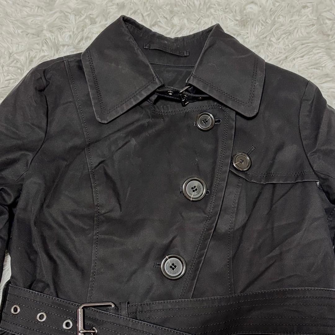 Burberry London Blue Label Trench Coat Black with Liner M